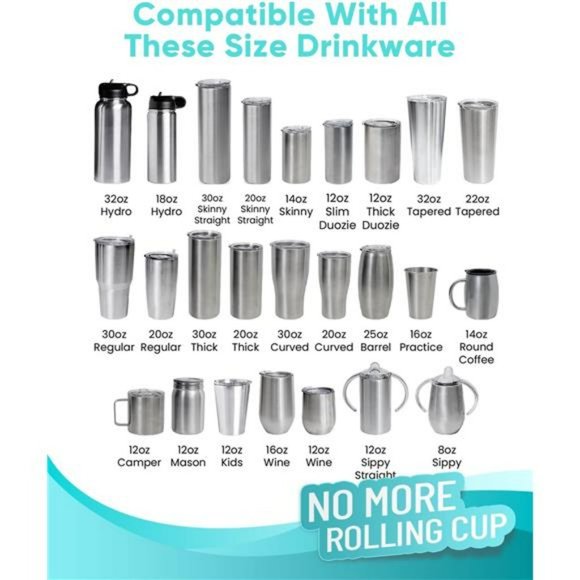 Small Silicone Cup Cradle with Built-in Slot for Crafting Tumblers - Picture 6 of 6